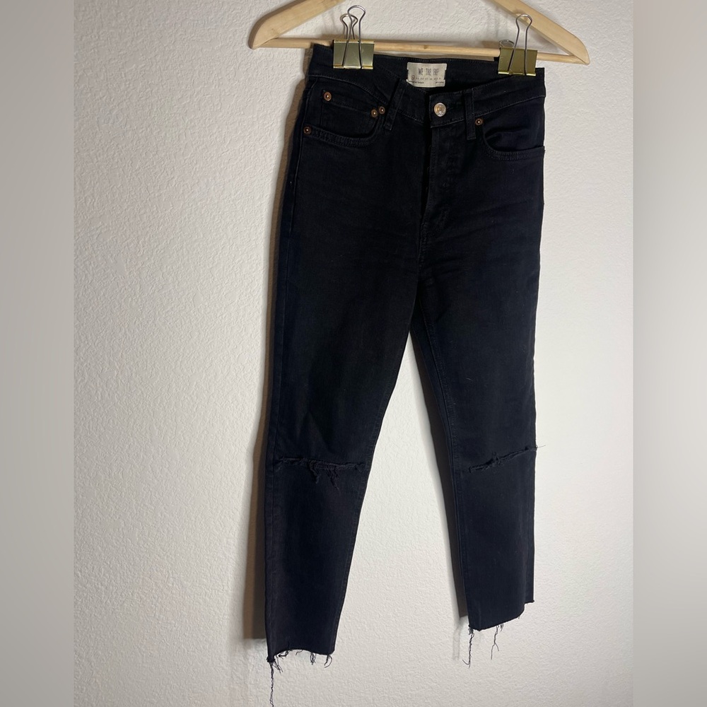 Free People Stella Skinny Jeans Black size 24 - Picture 4 of 5